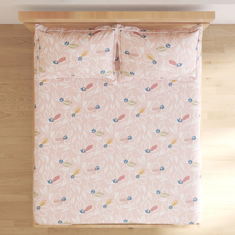 Juniper Printed 3Pcs Queen Bedsheet Set