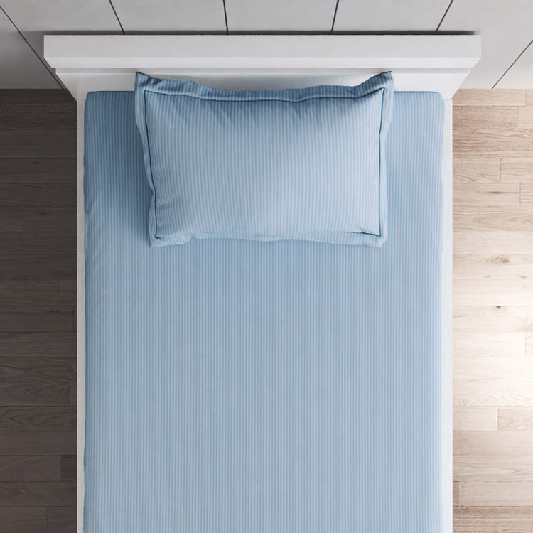 Juniper Parkar Striped 2Pcs Single Bedsheet Set