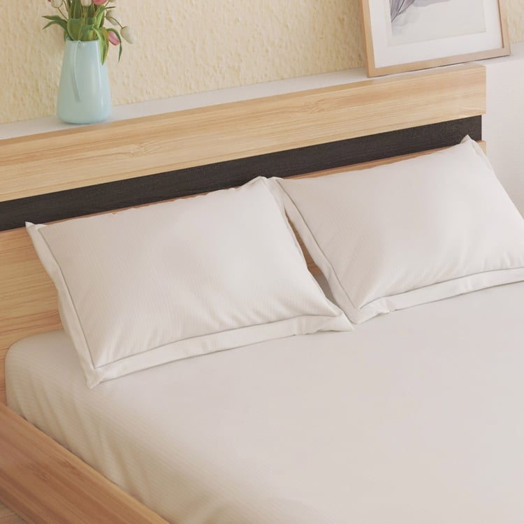 Juniper Prato Striped 3Pcs Queen Bedsheet Set