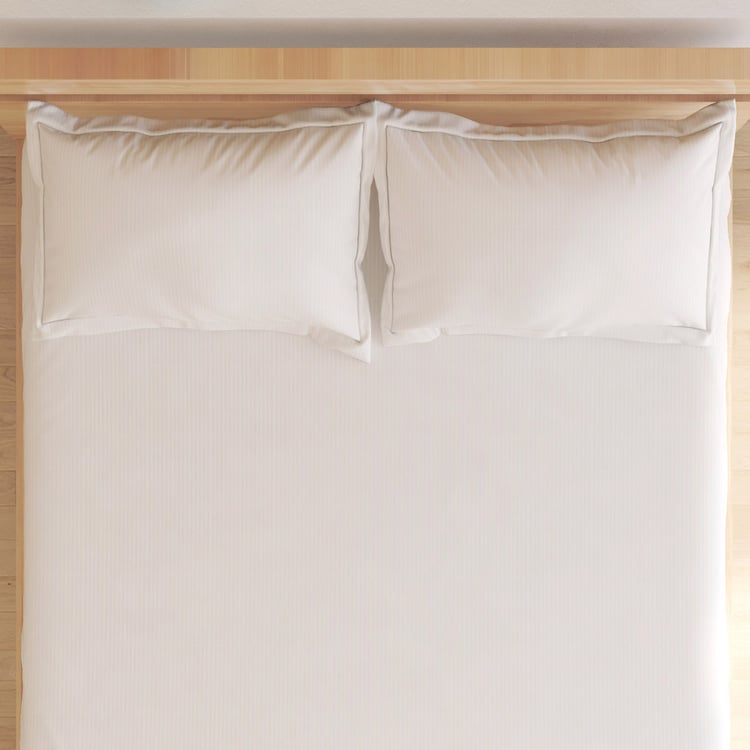 Juniper Prato Striped 3Pcs Queen Bedsheet Set