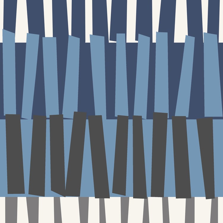 Juniper Stripe Printed 3Pcs Queen Bedsheet Set