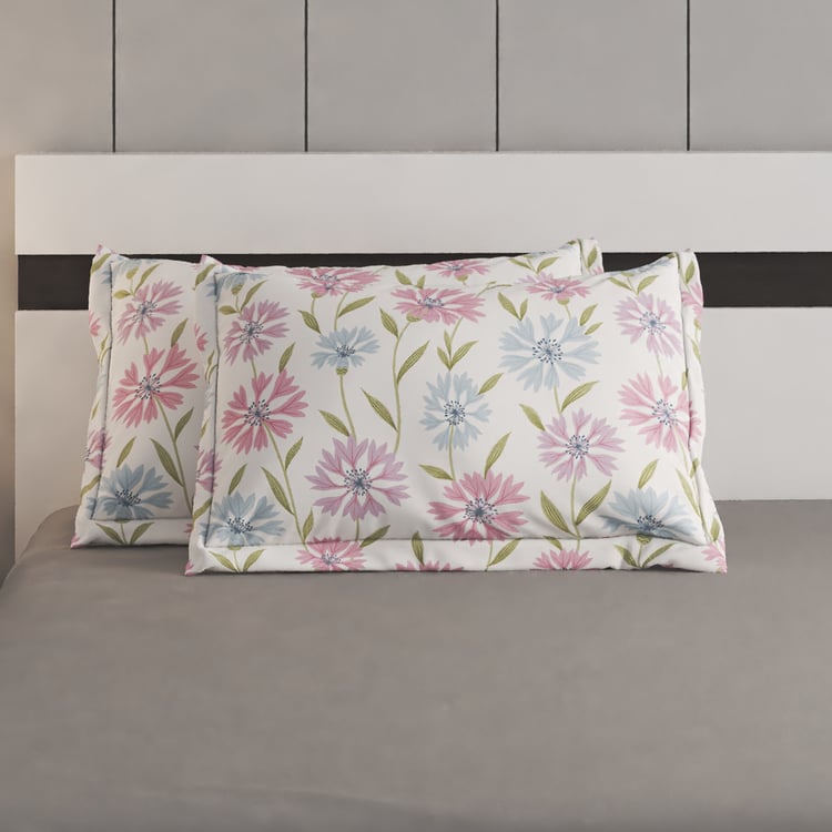 Juniper Bronwen Set of 2 Floral Print Pillow Covers -70x45cm