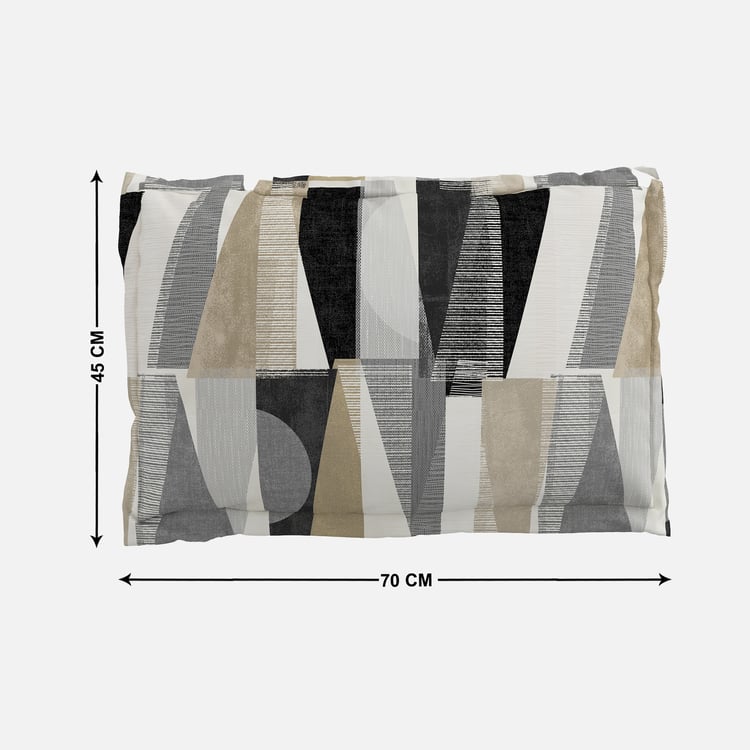 Juniper Bronwen Set of 2 Geometric Print Pillow Covers - 70x45cm