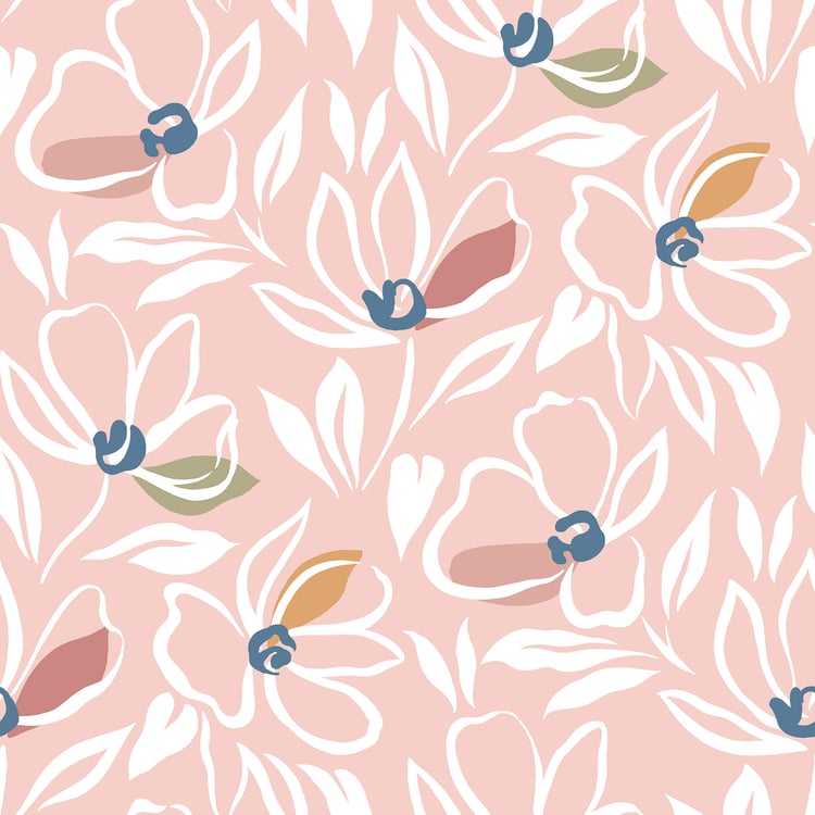 Juniper Mosedale Set of 2 Floral Print Pillow Covers - 70x45cm