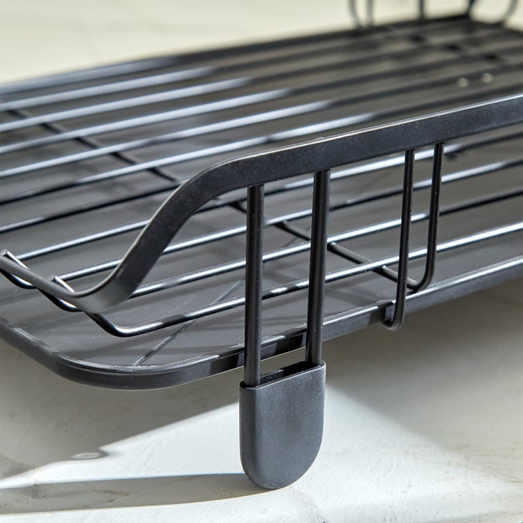 Orion Solace Metal 2-Tier Folding Dish Rack with Tray