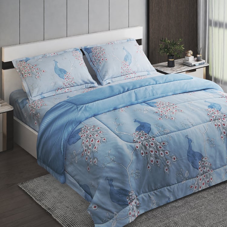 Scarlet Aron 4Pcs Printed Double Bed-In-A-Bag Set