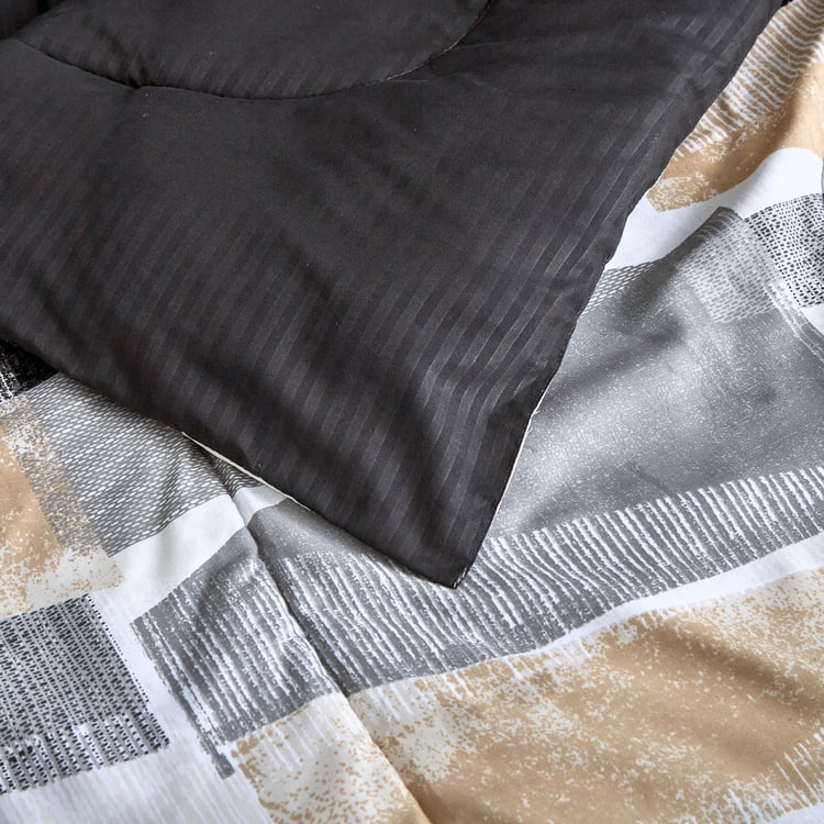 Scarlet Flint 4Pcs Printed Double Bed-In-A-Bag Set