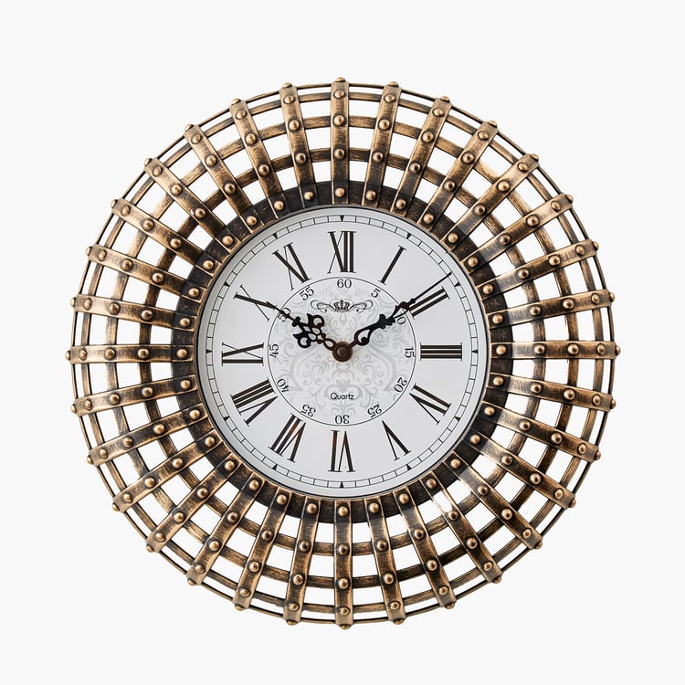 Corvus Mystic 3Pcs Decorative Mirrors and Wall Clock Set