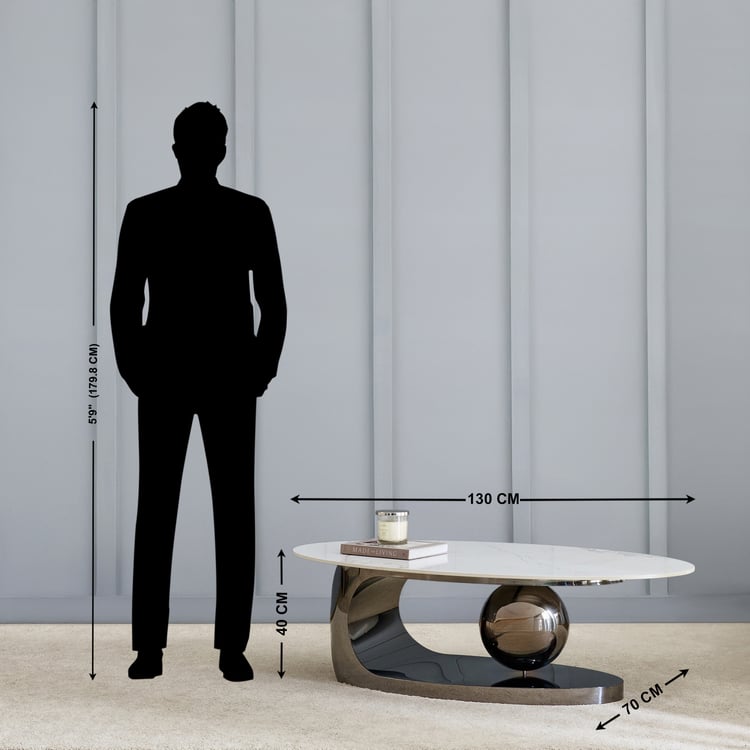 Stockholm Sintered Stone Top Coffee Table - Grey