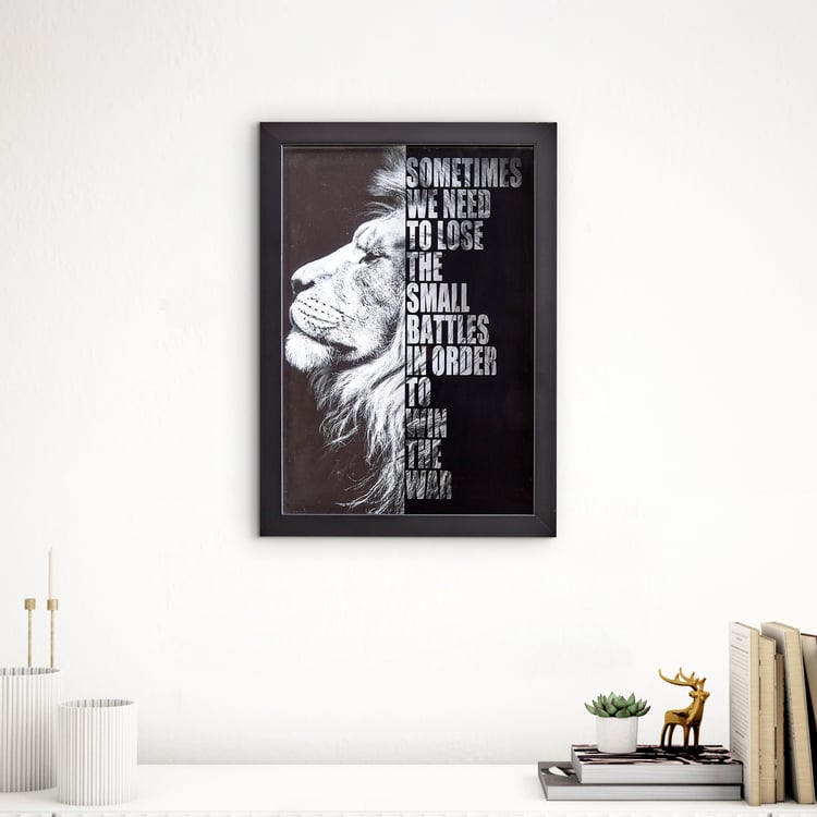 Spectrum Pitch Lion Print Picture Frame - 25x35cm