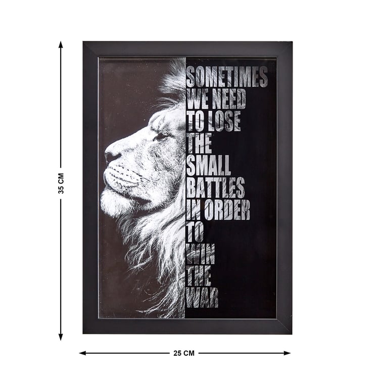 Spectrum Pitch Lion Print Picture Frame - 25x35cm