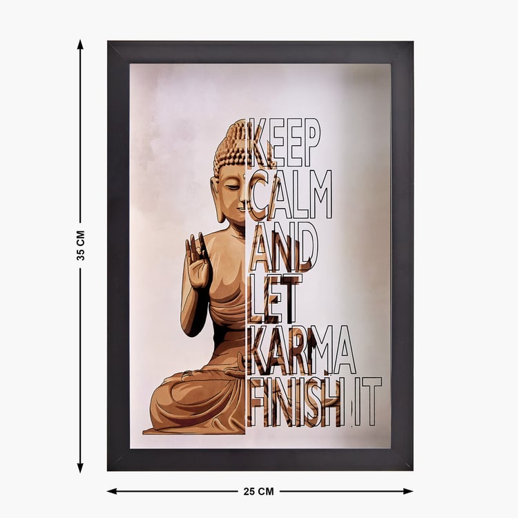Spectrum Serene Buddha Print Picture Frame - 25x35cm