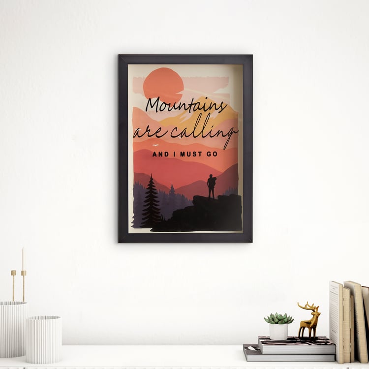 Spectrum Zippy Mountains Print Picture Frame - 25x35cm