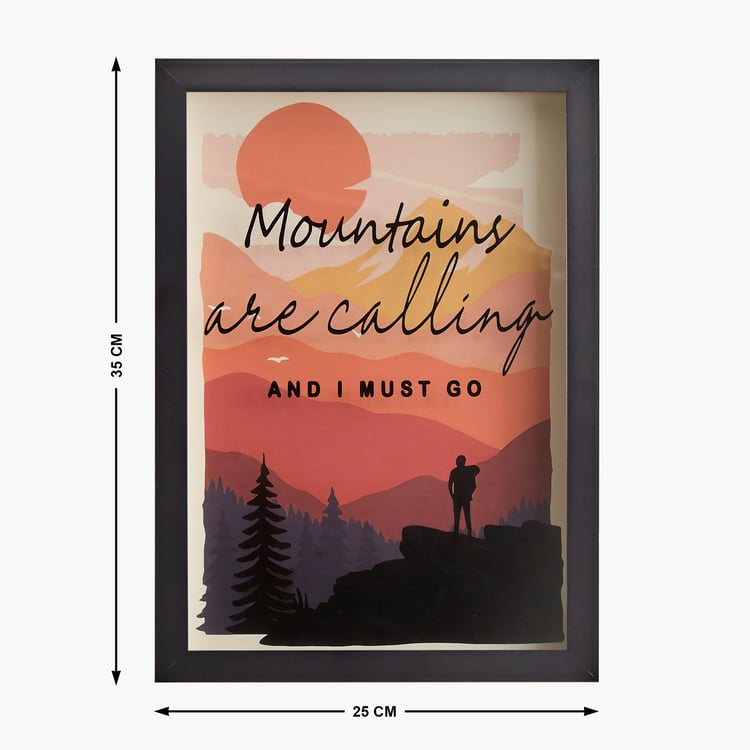 Spectrum Zippy Mountains Print Picture Frame - 25x35cm
