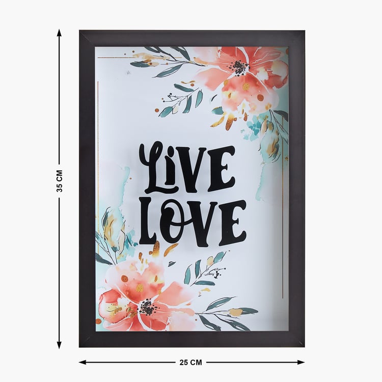 Spectrum Zippy Live Love Print Picture Frame - 25x35cm