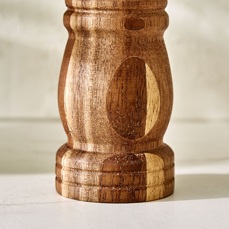 Chefs Pride Iyra Acacia Wood Pepper Mill - Small