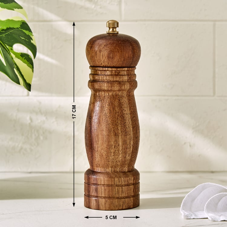 Chefs Pride Iyra Acacia Wood Pepper Mill