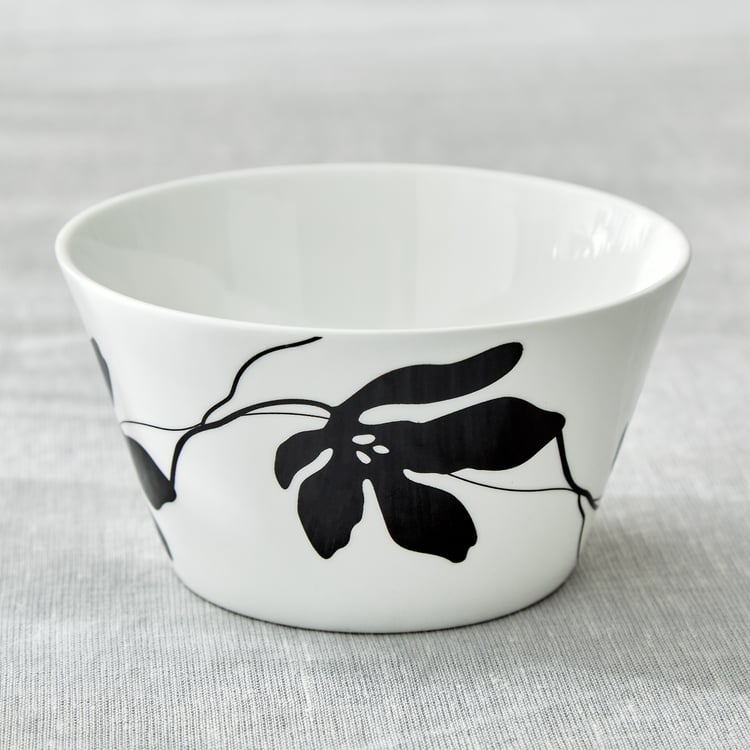 Mandarin Monochrome Set of 3 Printed Serving Bowls - 470ml