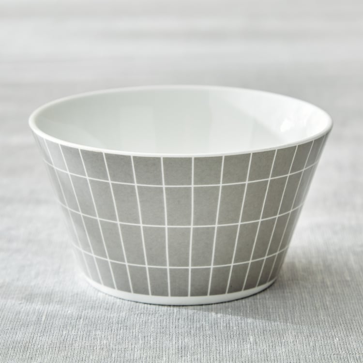 Mandarin Monochrome Set of 3 Printed Serving Bowls - 470ml
