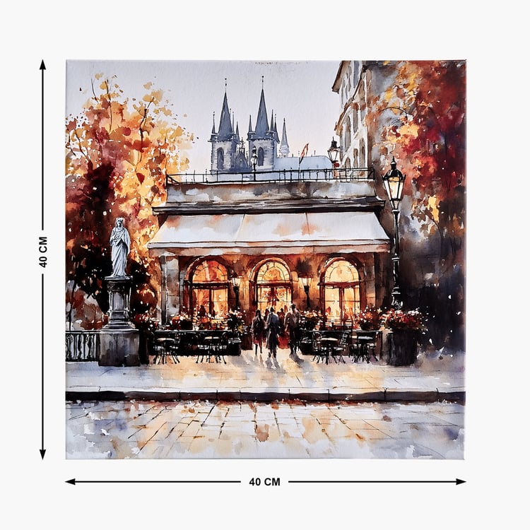 Brezza Cafe Set of 3 Canvas Autumn Picture Frames - 40x40cm