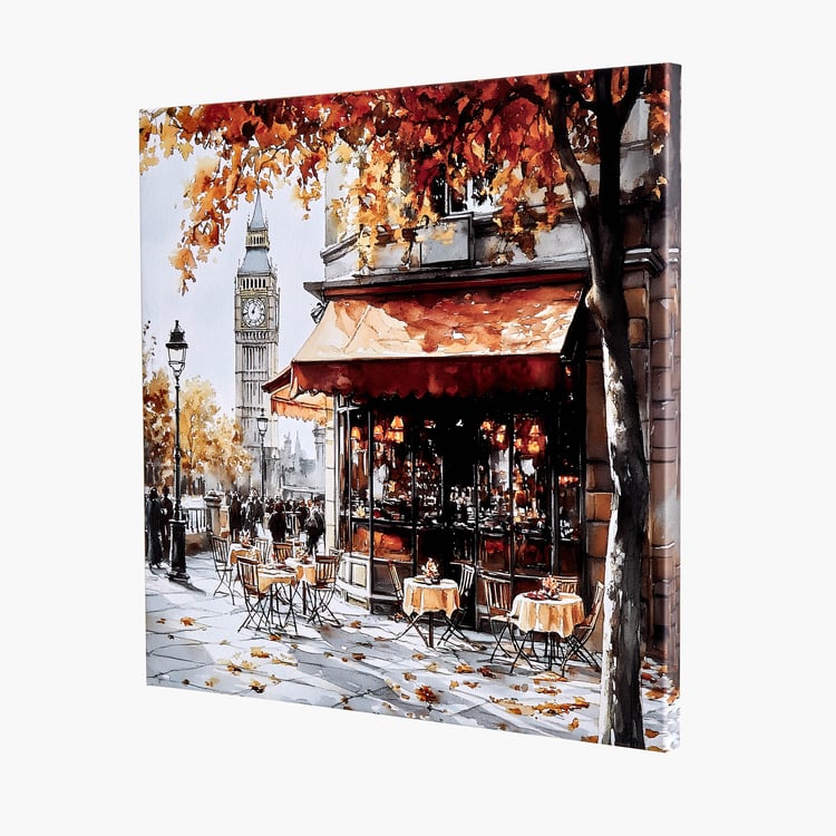 Brezza Cafe Set of 3 Canvas Autumn Picture Frames - 40x40cm