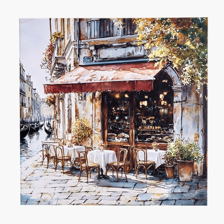 Brezza Cafe Set of 3 Canvas Summer Picture Frames - 40x40cm