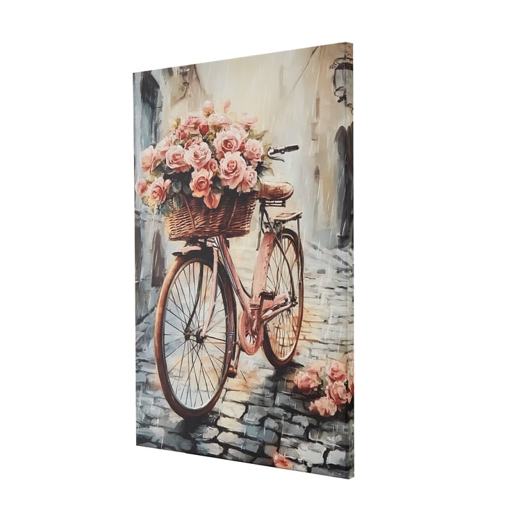 Brezza Cycle Set of 2 Canvas Printed Picture Frames - 40x60cm