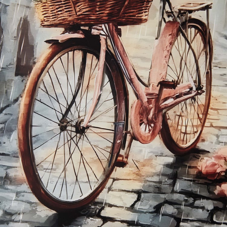 Brezza Cycle Set of 2 Canvas Printed Picture Frames - 40x60cm