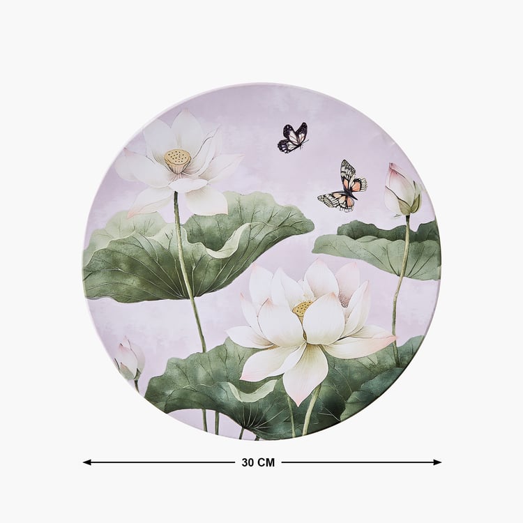 Brezza Set of 3 Canvas Lotus and Birds Picture Frames