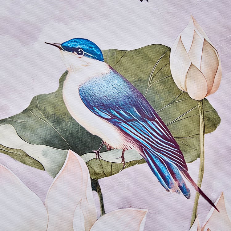 Brezza Set of 3 Canvas Lotus and Birds Picture Frames