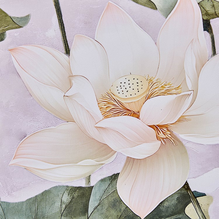 Brezza Set of 3 Canvas Lotus and Birds Picture Frames