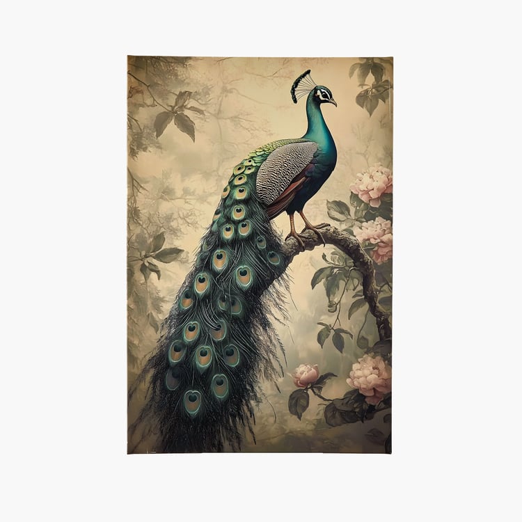 Brezza Peacock Set of 2 Canvas Picture Frames - 40x60cm