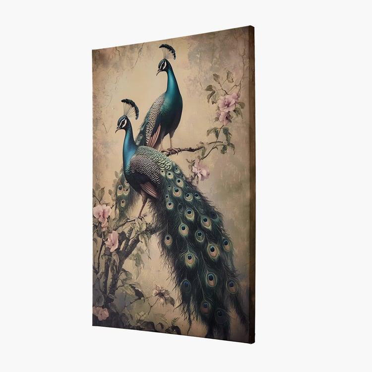 Brezza Peacock Set of 2 Canvas Picture Frames - 40x60cm