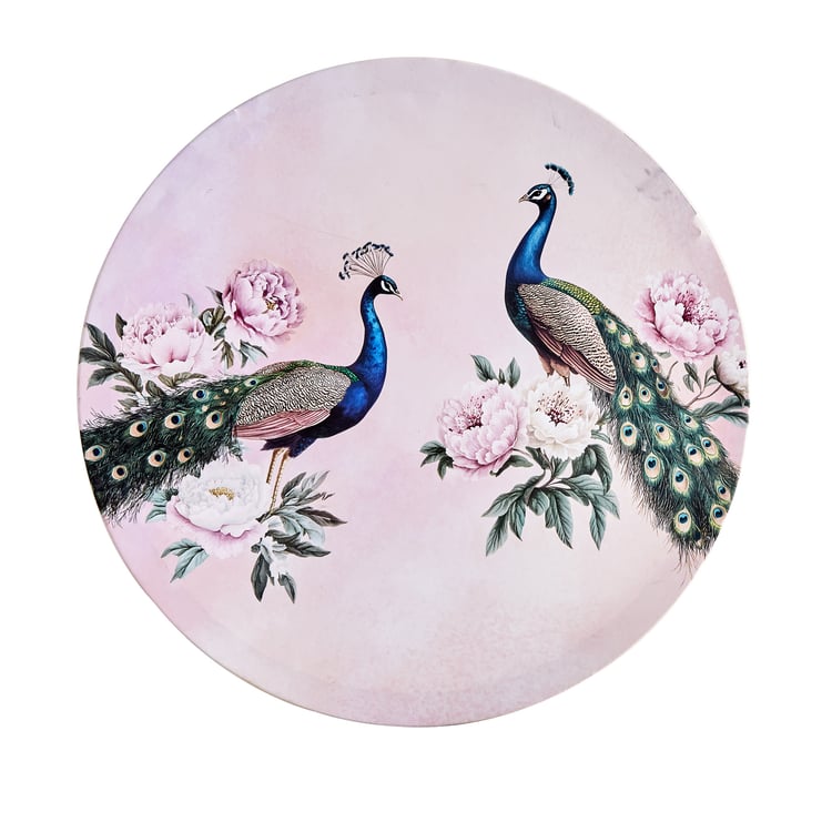 Brezza Peacock Set of 3 Canvas Printed Picture Frames