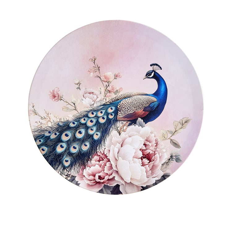 Brezza Peacock Set of 3 Canvas Printed Picture Frames
