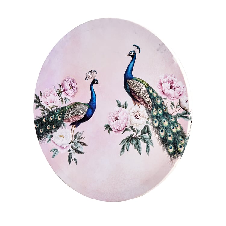 Brezza Peacock Set of 3 Canvas Printed Picture Frames
