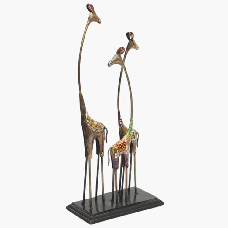 VEDAS Mystical Indiana Metal Giraffe Table Accent
