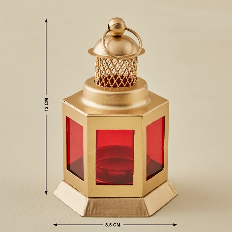 Salsa Bahati Glass and Metal Mini Lantern