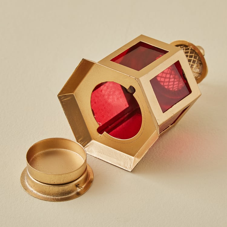 Salsa Bahati Glass and Metal Mini Lantern