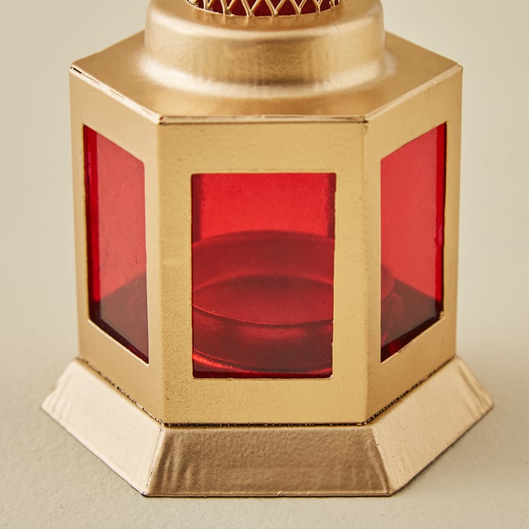 Salsa Bahati Glass and Metal Mini Lantern