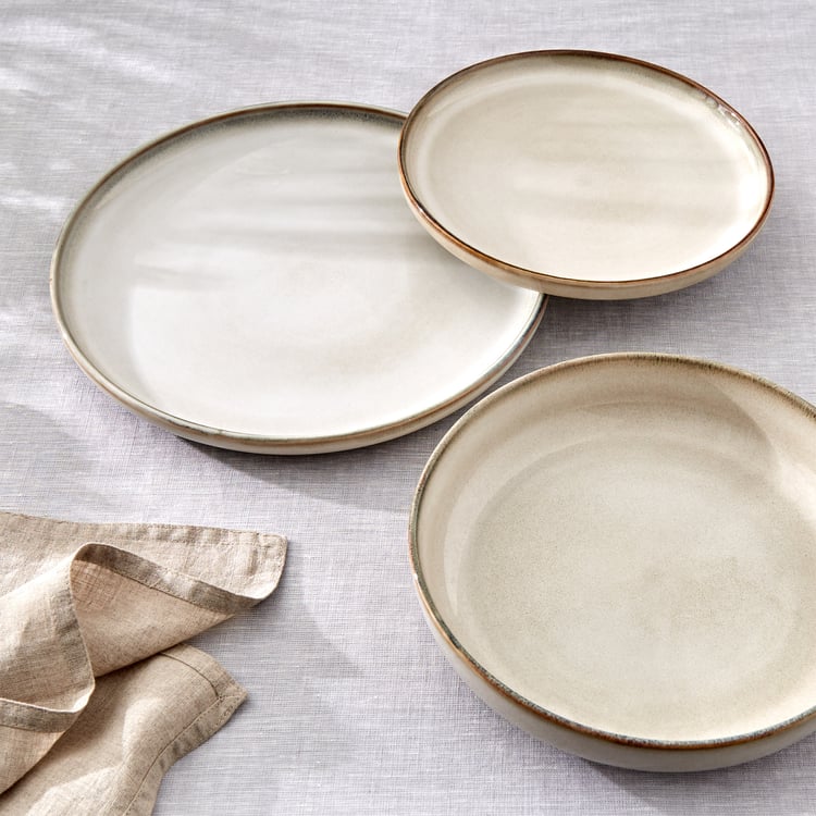 Cerradura Moss Stoneware Dinner Plate - 27.5cm