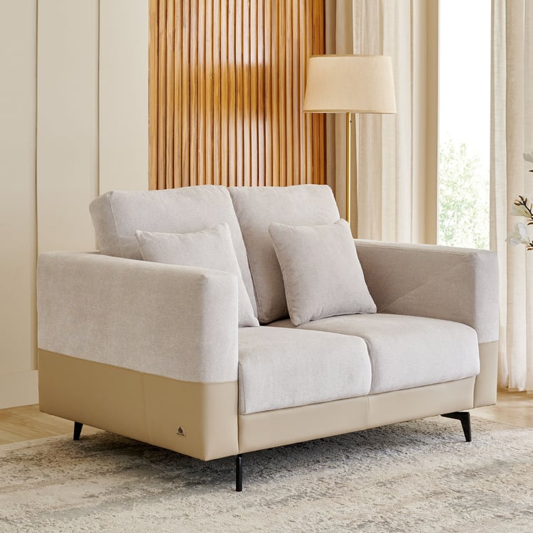 Andes NXT Fabric 3+2+1 Seater Sofa Set with Cushions - Beige