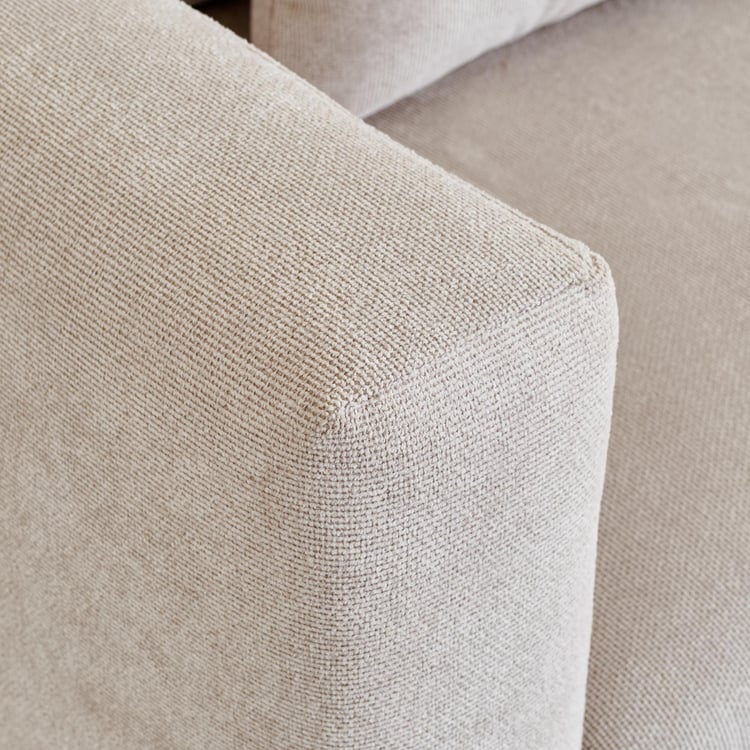 Andes NXT Fabric 3+2+1 Seater Sofa Set with Cushions - Beige