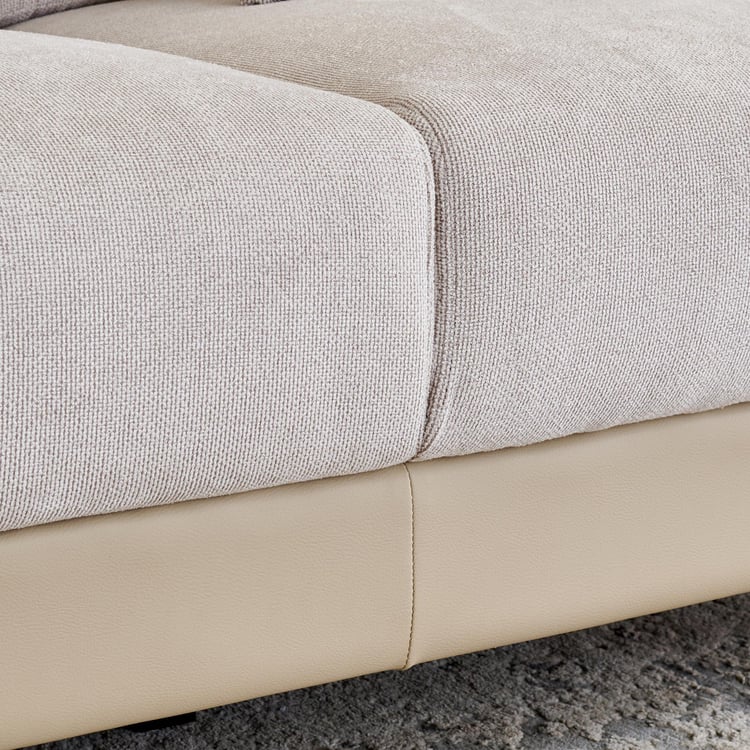 Andes NXT Fabric 3+1+1 Seater Sofa Set with Cushions - Beige