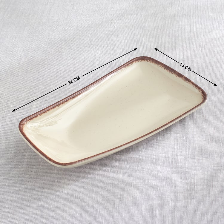 Meadows Plato Melamine Slanted Serving Platter - 24x13cm