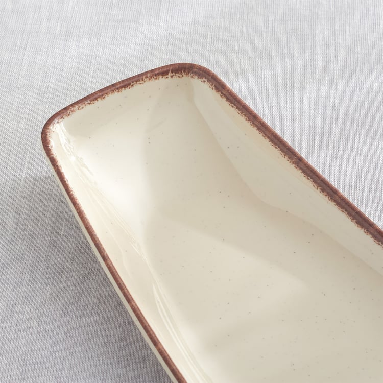 Meadows Plato Melamine Slanted Serving Platter - 24x13cm