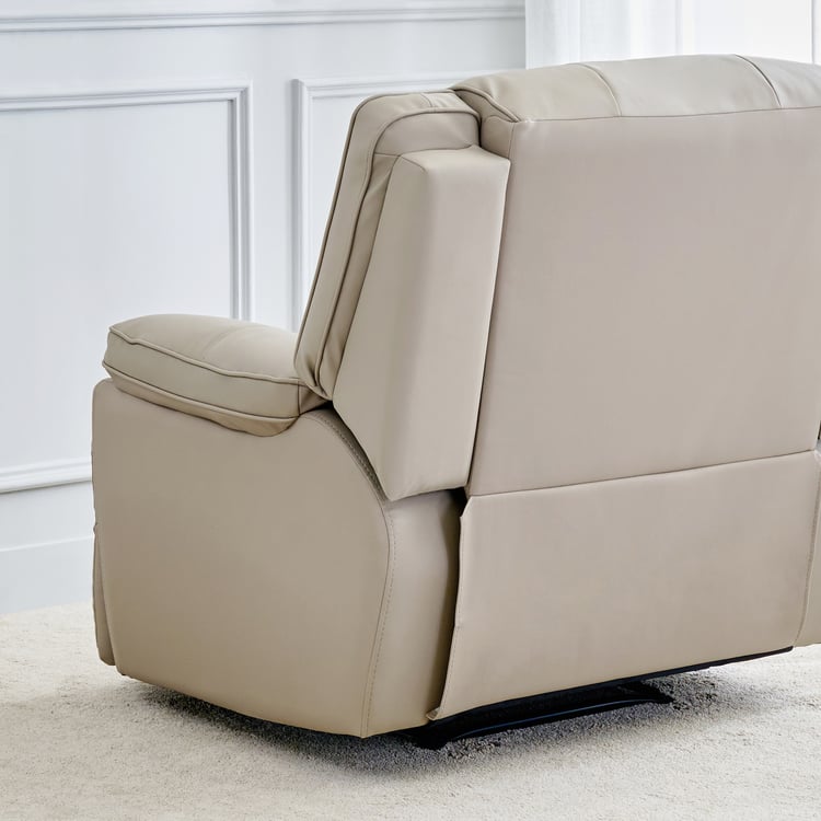 Torino Faux Leather 1-Seater Recliner - Grey