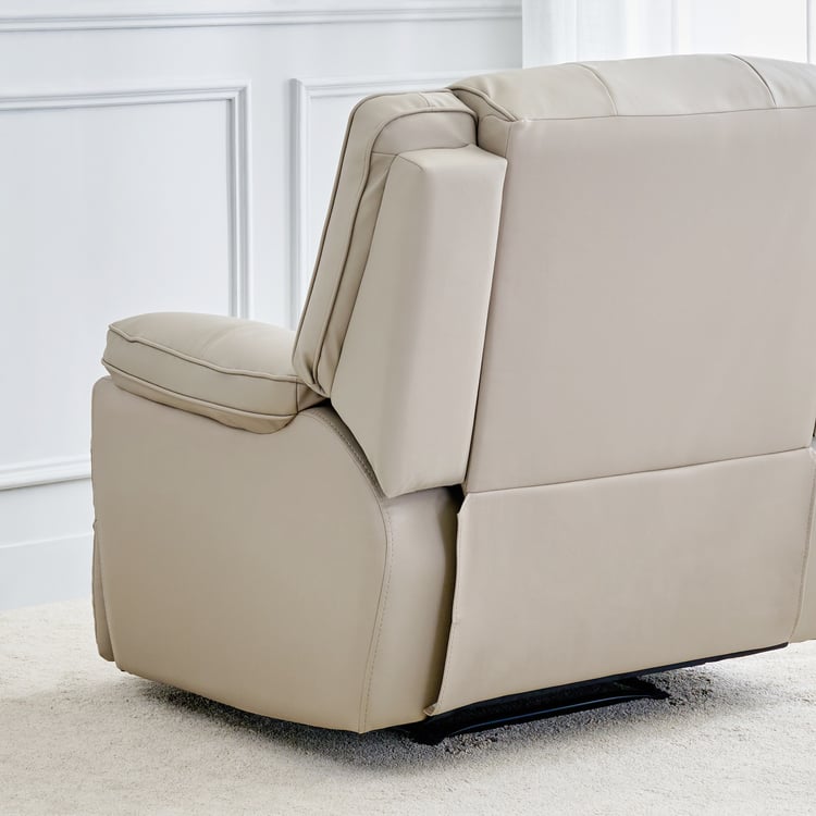 Torino Faux Leather 1-Seater Electric Recliner - Grey
