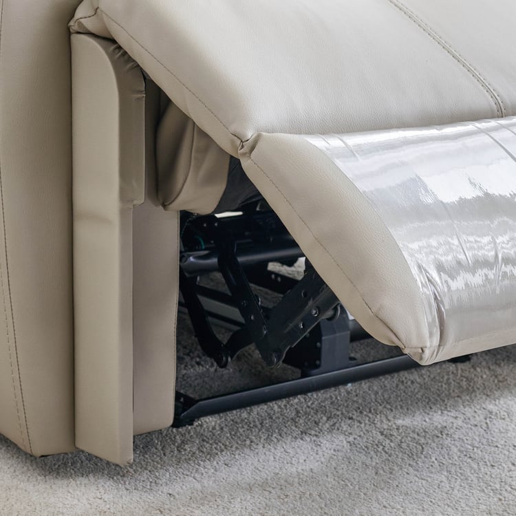 Torino Faux Leather 1-Seater Electric Recliner - Grey