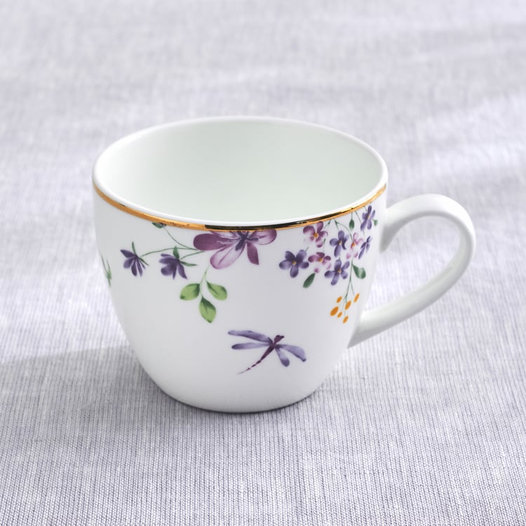 Lucas Carnation Bone China Printed Cup and Saucer - 210ml